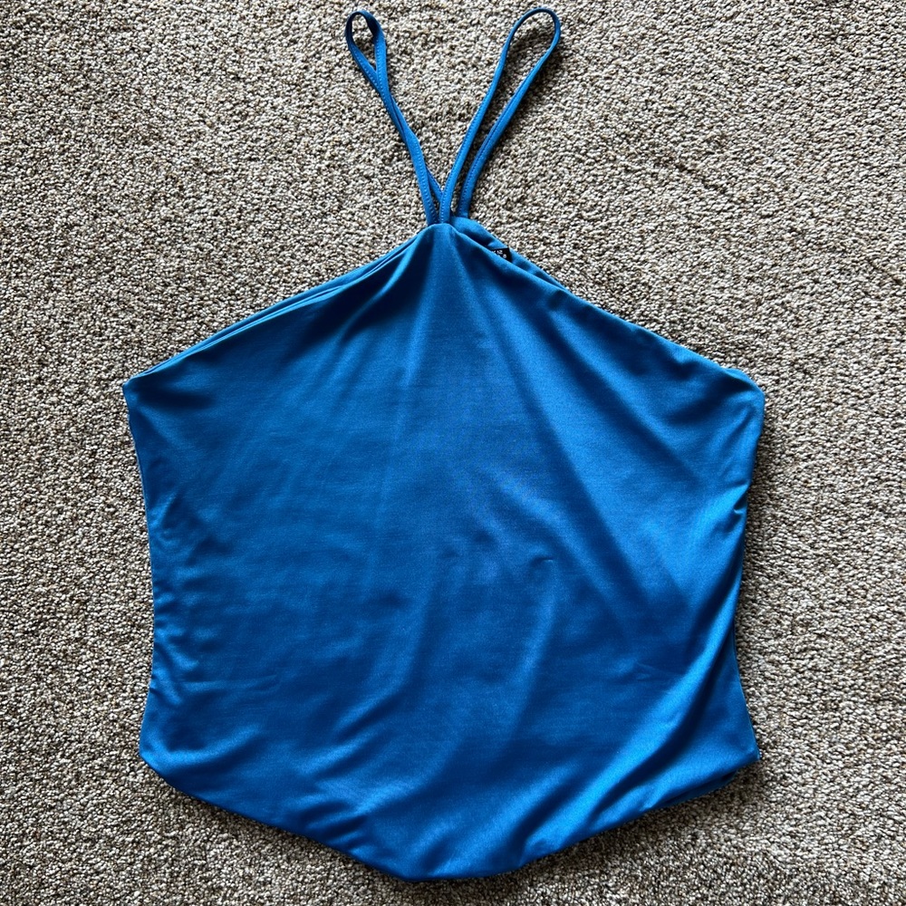 Nasty Gal blue tank top
